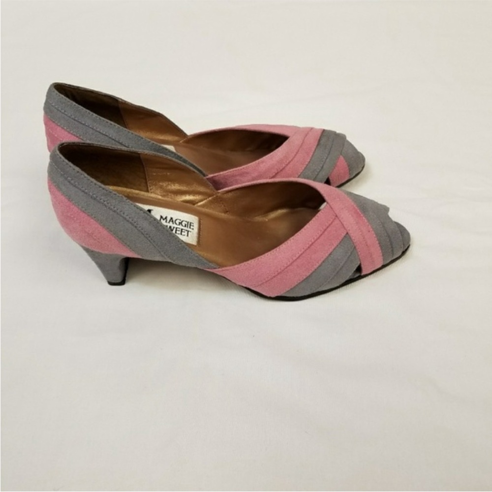 Vintage Maggie Sweet Open Toe Pumps